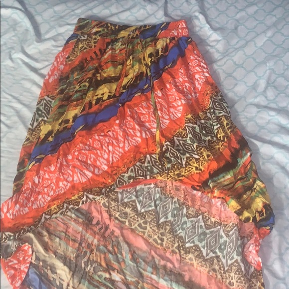 Allen B. By Allen Schwartz Dresses & Skirts - - 🚨🔜🚨Orange tribal print High low skirt